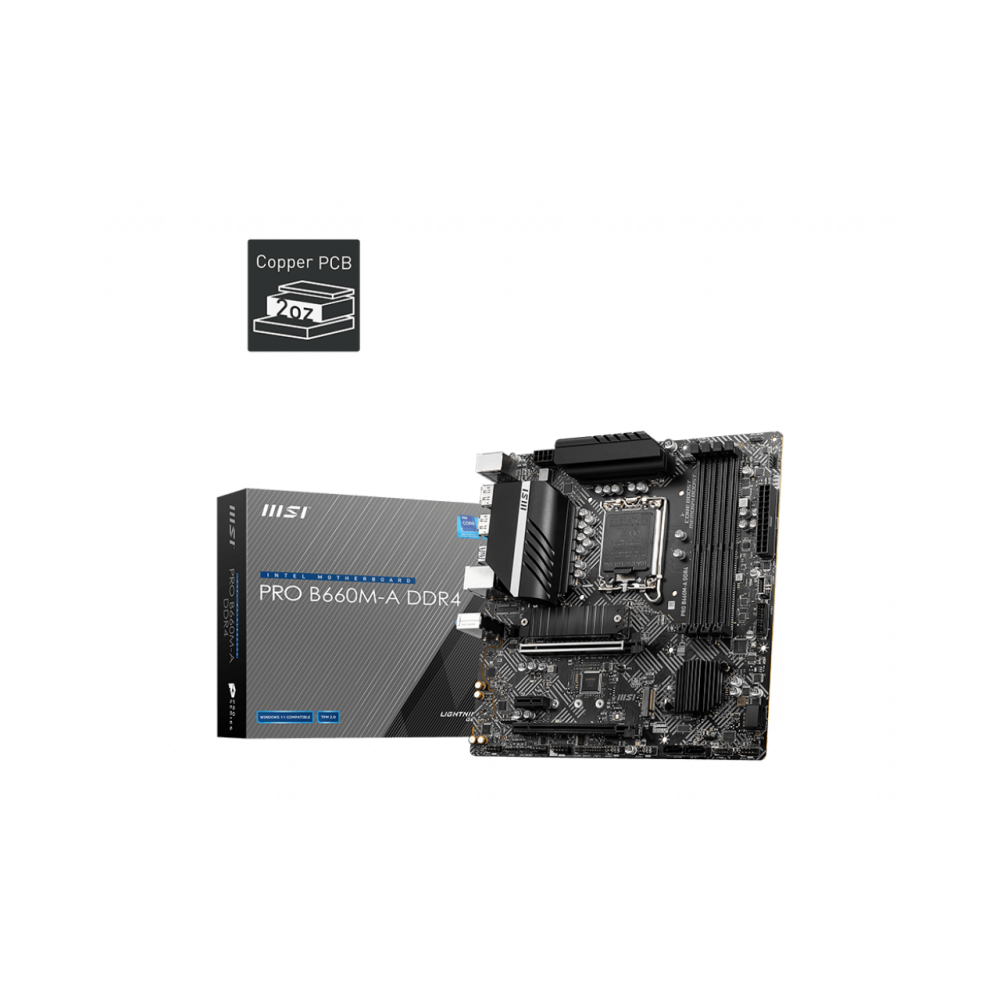 MSI PRO H610M-G DDR4 placa base Intel H610 LGA 1700 micro ATX