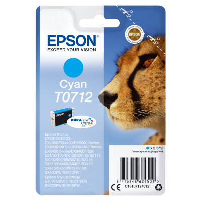 Epson Cartucho T0712 cian