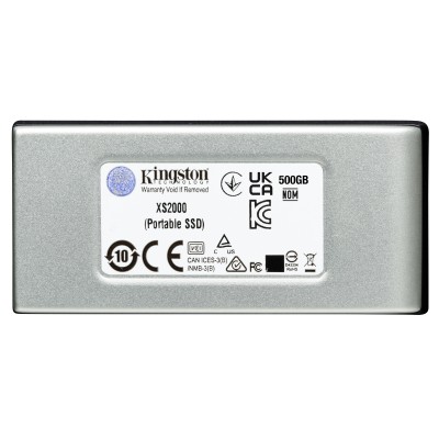 Kingston Technology XS2000 2 TB Negro, Plata