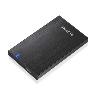 AISENS Caja externa 2.5" ASE-2527B 9.5mm SATA a USB 3.0USB3.1 Gen1, Negro