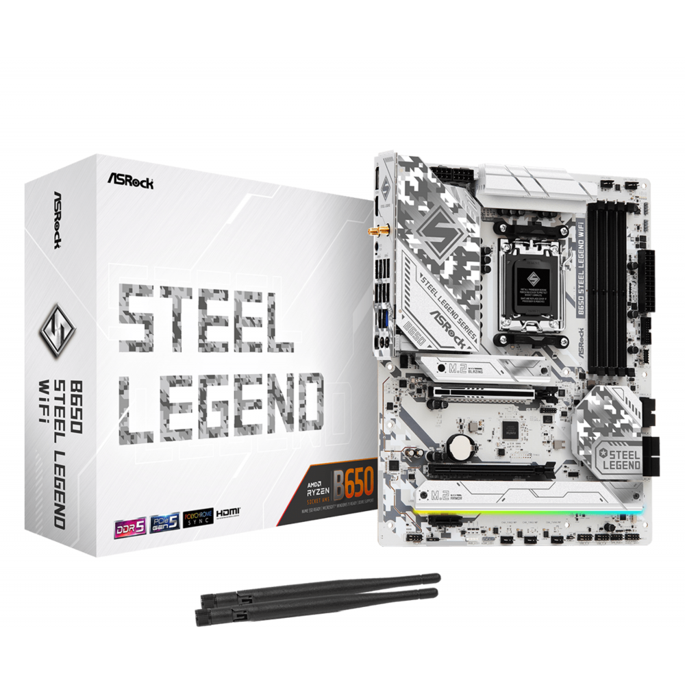 Asrock B650 Steel Legend WiFi AMD B650 Zócalo AM5 ATX
