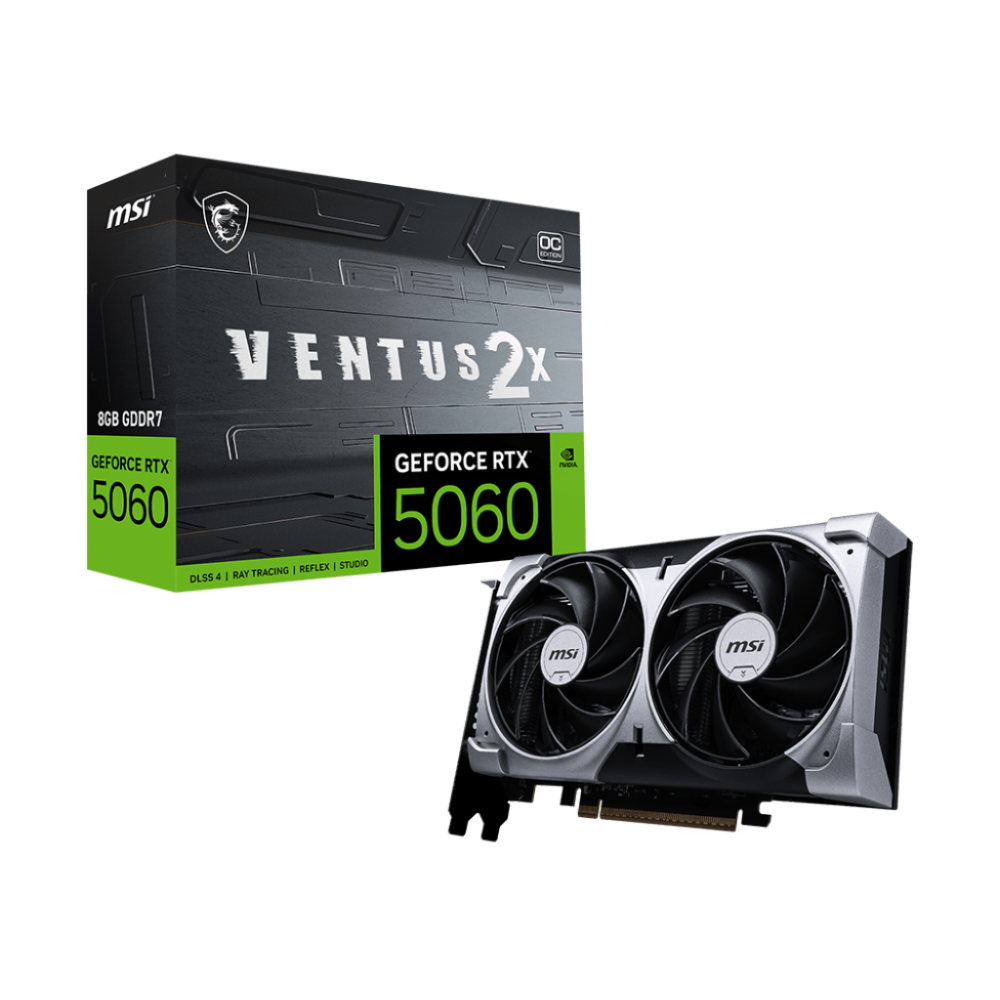 MSI GeForce RTX 5060 8G VENTUS 2X OC NVIDIA 8 GB GDDR7