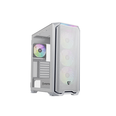 Nfortec NF-CS-KRATERX-W carcasa de ordenador Midi Tower Blanco