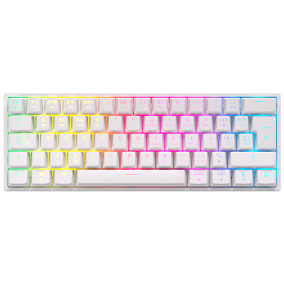 Newskill Gaming NS-KB-PYROSV2-IV teclado Juego USB + RF Wireless + Bluetooth QWERTY Español Blanco