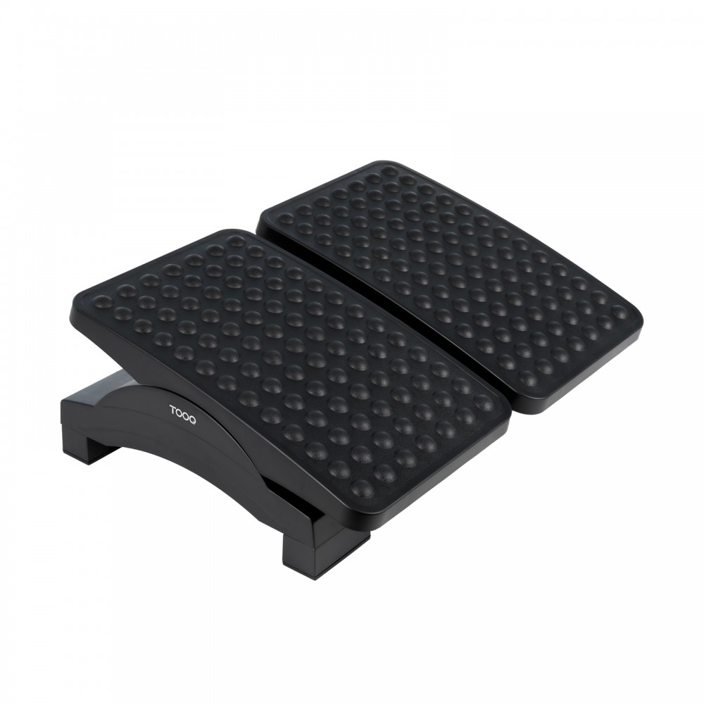 TooQ Reposapiés Ajustable en Altura e Inclinación