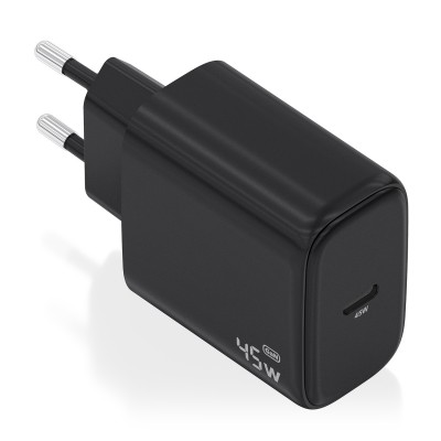 AISENS Cargador GaN 45W, 1xUSB-C PD3.0