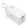 AISENS Cargador GaN 65W, 2xUSB-C PD3.0 QC4.0, 1xUSB-A QC3.0