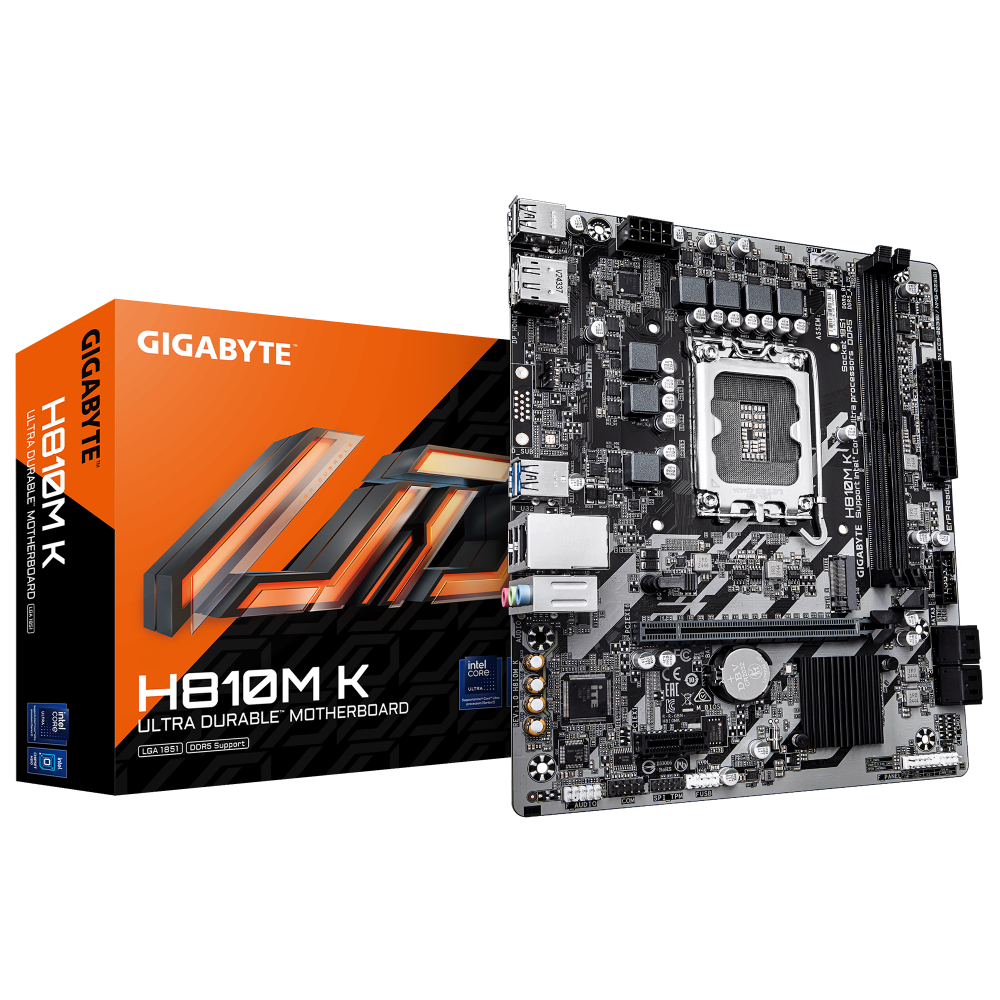 GIGABYTE H810M K Placa Base – Procesadores Intel Core Ultra