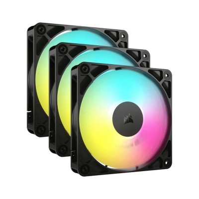 Corsair RS120 ARGB Carcasa del ordenador Ventilador 12 cm Negro 3 pieza(s)