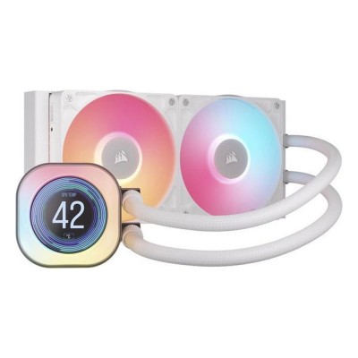 Corsair iCUE LINK TITAN 240 RX LCD Procesador Refrigerador de aire 12 cm Blanco 1 pieza(s)