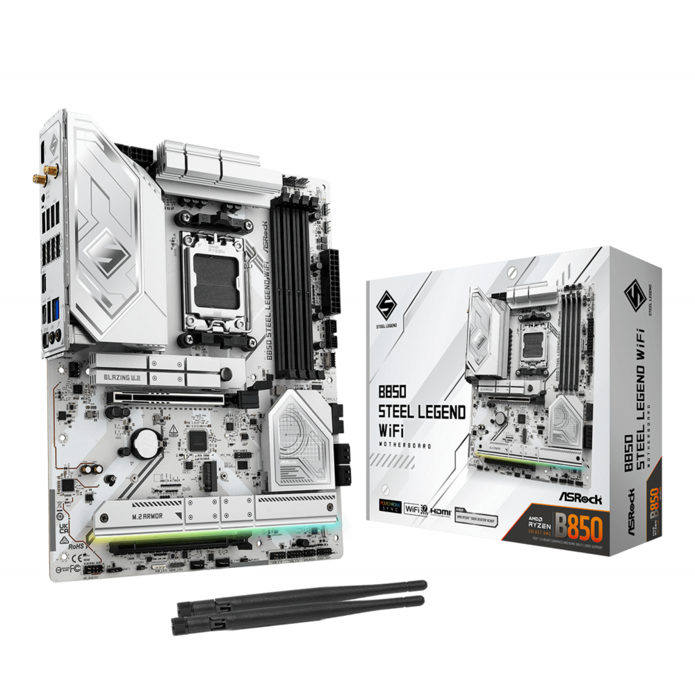 Asrock B850 Steel Legend WiFi AMD B850 Zócalo AM5 ATX