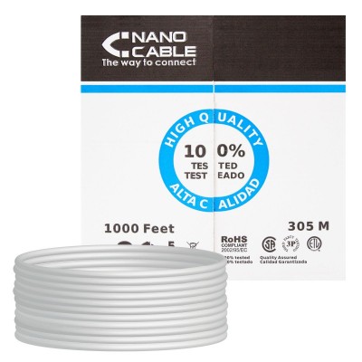 Nanocable CABLE RED RJ45 CAT.5E FTP RIGIDO AWG24, 305 M