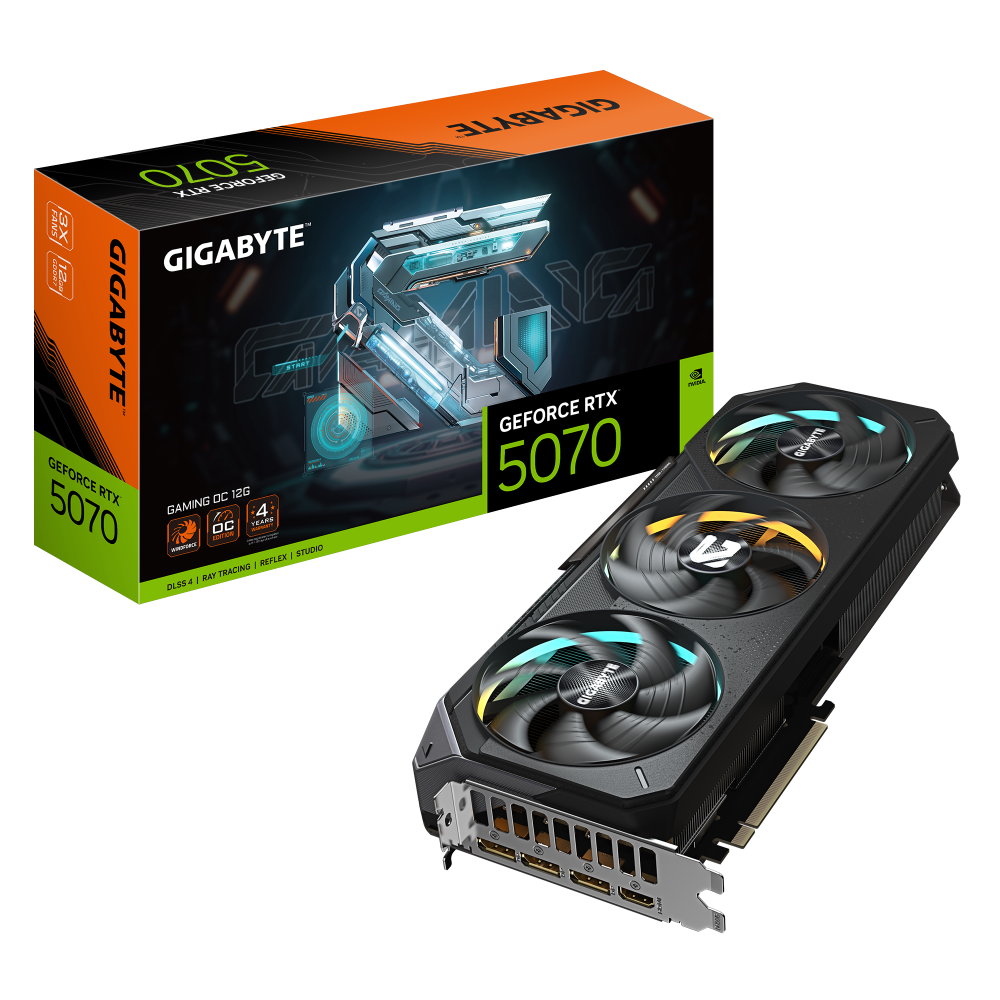 GIGABYTE GeForce RTX 5070 GAMING OC 12G Tarjeta Gráfica