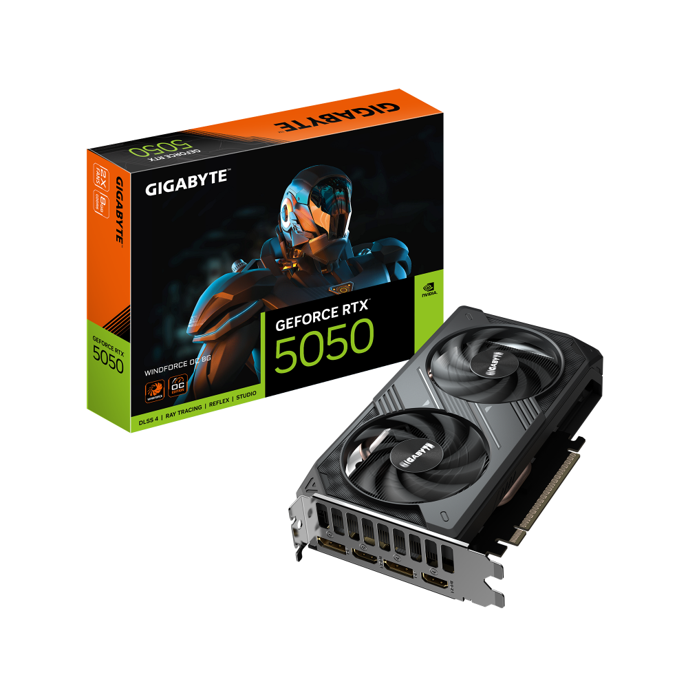 GIGABYTE GeForce RTX 5050 WINDFORCE OC 8G Tarjeta Gráfica