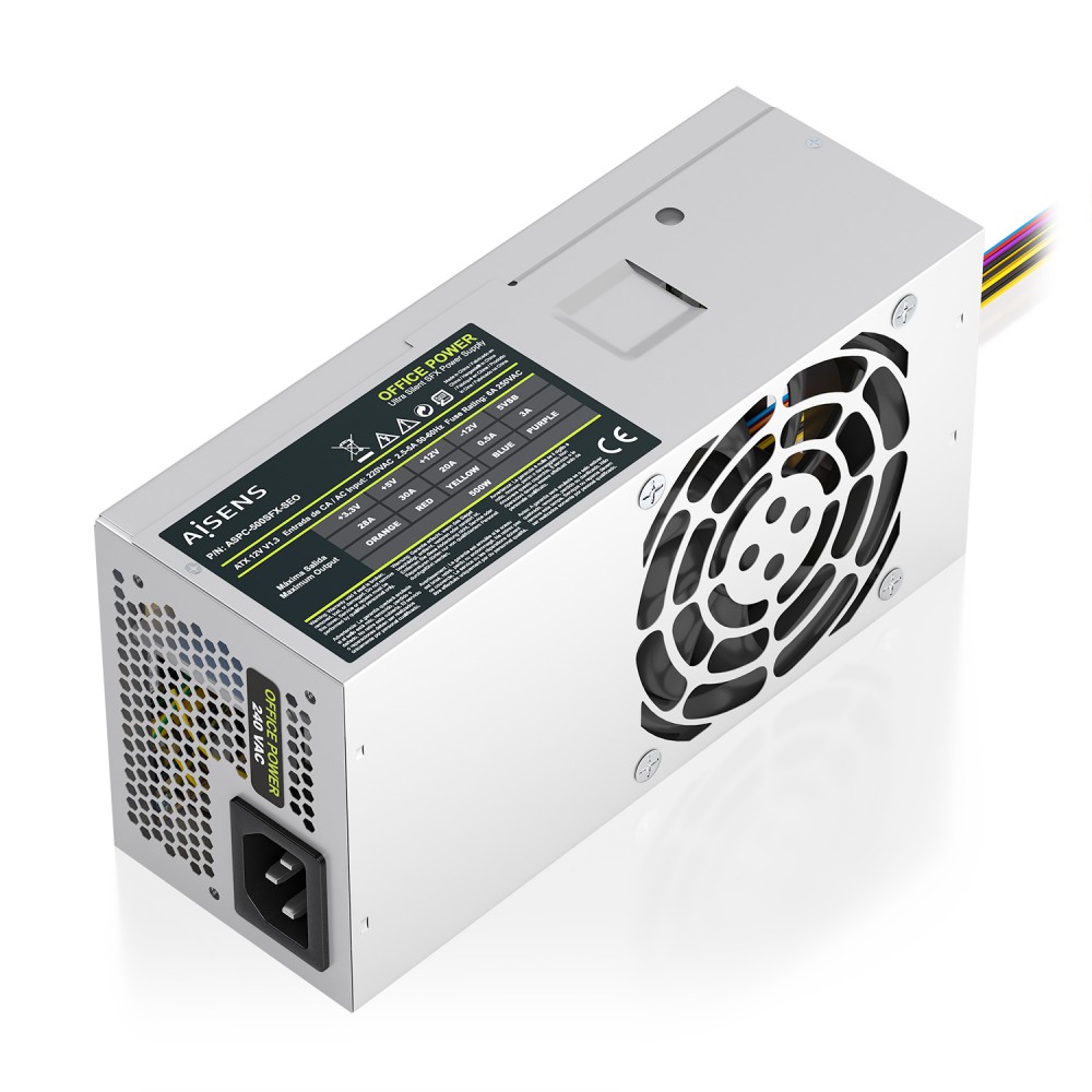 AISENS Fuente Alimentacion TFX 500W OEM, Plata