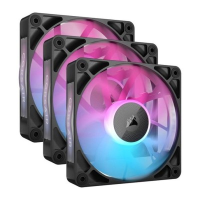 Corsair iCUE LINK RX120 RGB Carcasa del ordenador Ventilador 12 cm Negro 3 pieza(s)