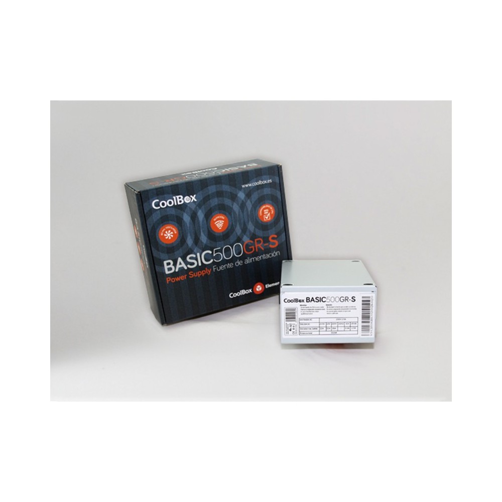 CoolBox BASIC500GR-S unidad de fuente de alimentación 500 W SFX Blanco